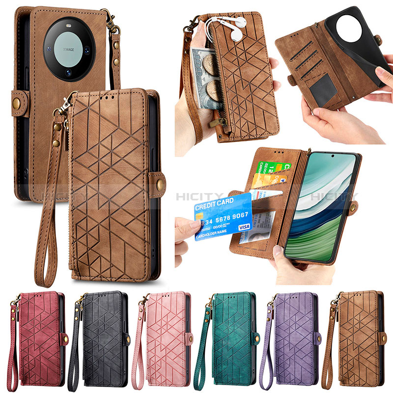 Handytasche Stand Schutzhülle Flip Leder Hülle S17D für Huawei Mate 60