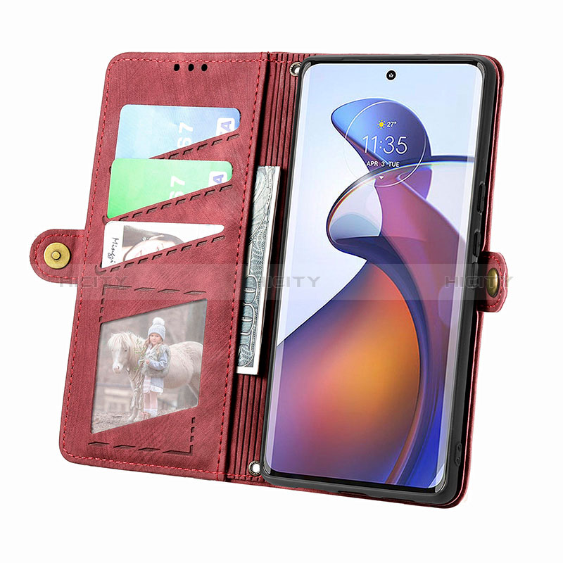 Handytasche Stand Schutzhülle Flip Leder Hülle S17D für Motorola Moto Edge 30 Fusion 5G