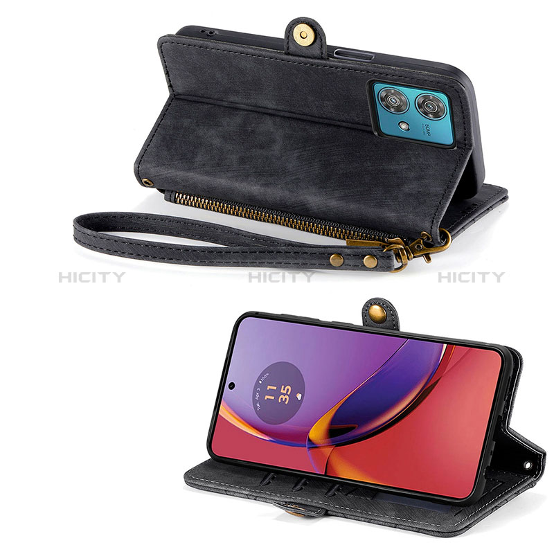 Handytasche Stand Schutzhülle Flip Leder Hülle S17D für Motorola Moto G84 5G