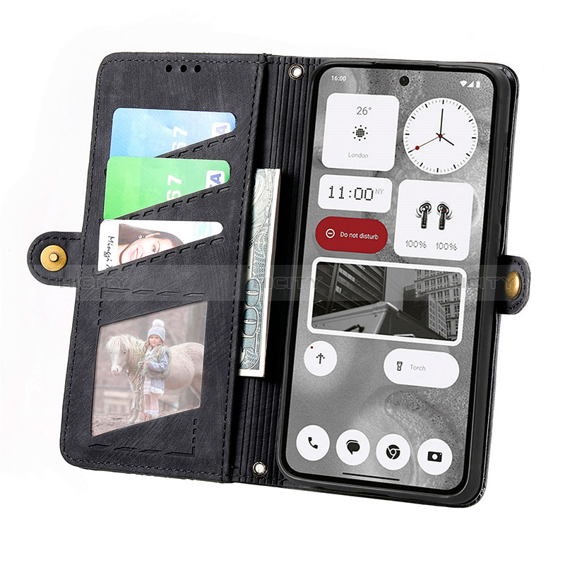 Handytasche Stand Schutzhülle Flip Leder Hülle S17D für Nothing Phone 2