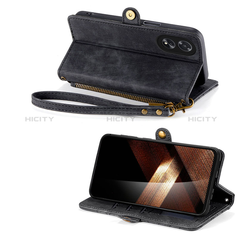 Handytasche Stand Schutzhülle Flip Leder Hülle S17D für Oppo A18