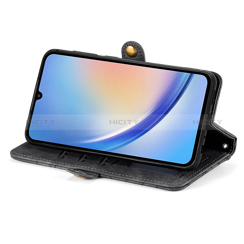 Handytasche Stand Schutzhülle Flip Leder Hülle S17D für Samsung Galaxy A34 5G