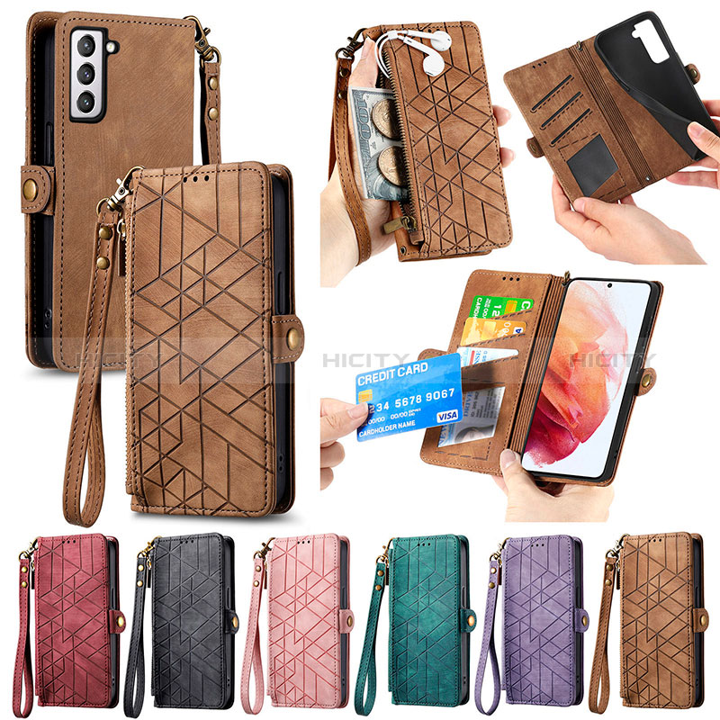 Handytasche Stand Schutzhülle Flip Leder Hülle S17D für Samsung Galaxy S21 FE 5G