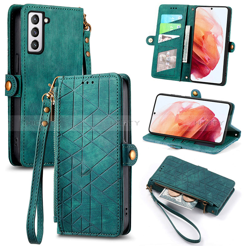 Handytasche Stand Schutzhülle Flip Leder Hülle S17D für Samsung Galaxy S21 FE 5G