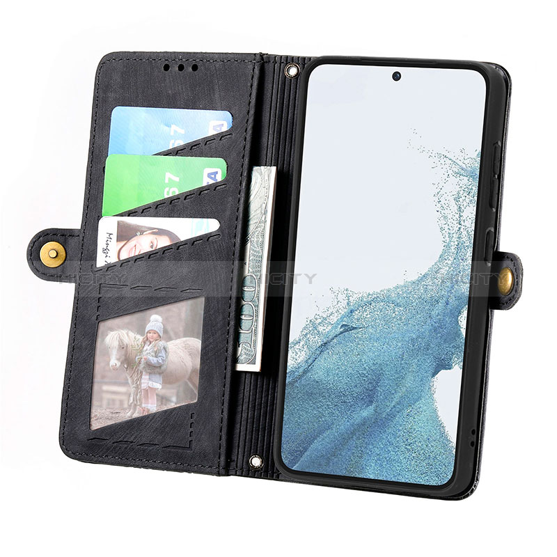 Handytasche Stand Schutzhülle Flip Leder Hülle S17D für Samsung Galaxy S22 5G