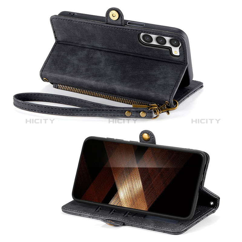 Handytasche Stand Schutzhülle Flip Leder Hülle S17D für Samsung Galaxy S24 5G