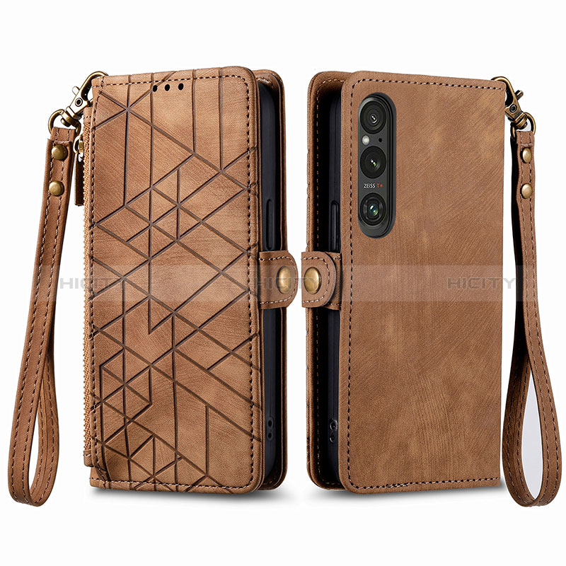 Handytasche Stand Schutzhülle Flip Leder Hülle S17D für Sony Xperia 1 V