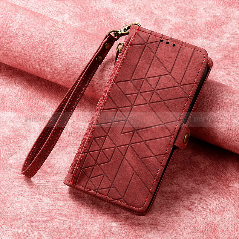 Handytasche Stand Schutzhülle Flip Leder Hülle S18D für Asus Zenfone 9 Rot Plus