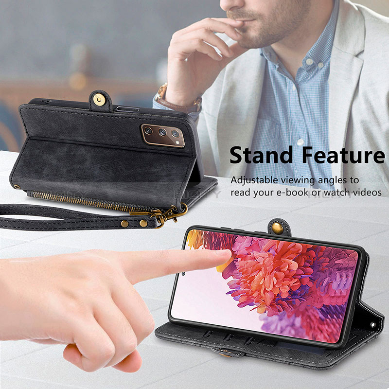 Handytasche Stand Schutzhülle Flip Leder Hülle S18D für Samsung Galaxy S20 FE (2022) 5G