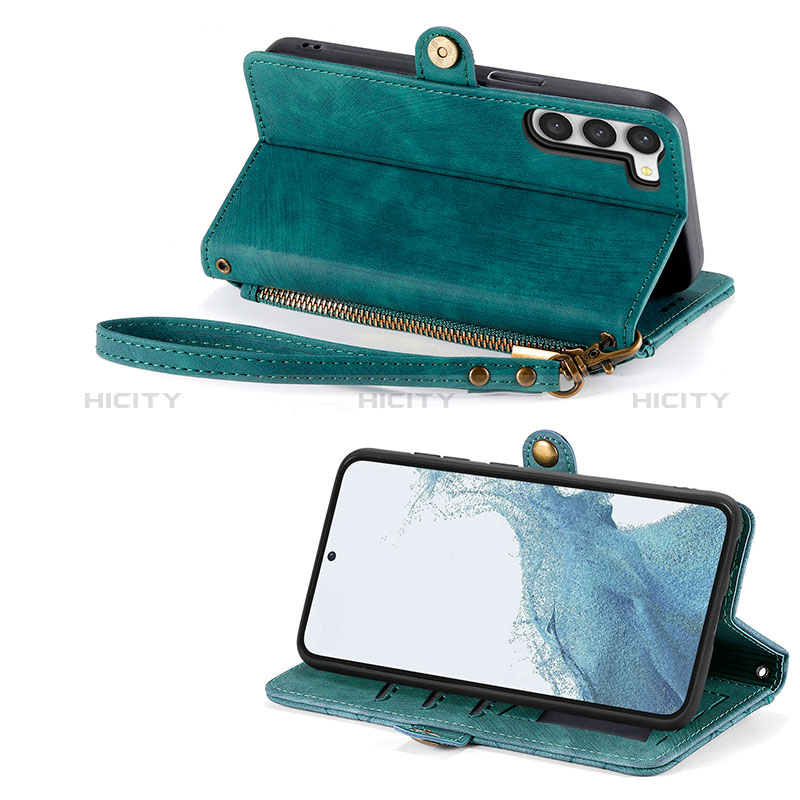 Handytasche Stand Schutzhülle Flip Leder Hülle S18D für Samsung Galaxy S22 Plus 5G