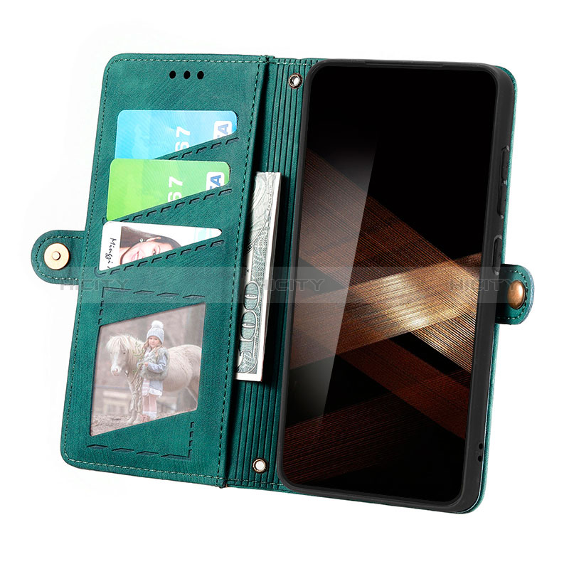 Handytasche Stand Schutzhülle Flip Leder Hülle S18D für Samsung Galaxy S24 Plus 5G groß