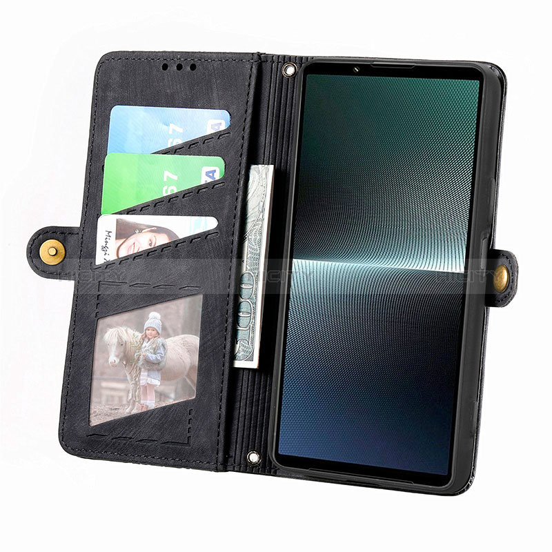 Handytasche Stand Schutzhülle Flip Leder Hülle S18D für Sony Xperia 1 V