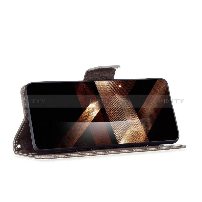 Handytasche Stand Schutzhülle Flip Leder Hülle Schmetterling B01F für Huawei Honor X7a groß