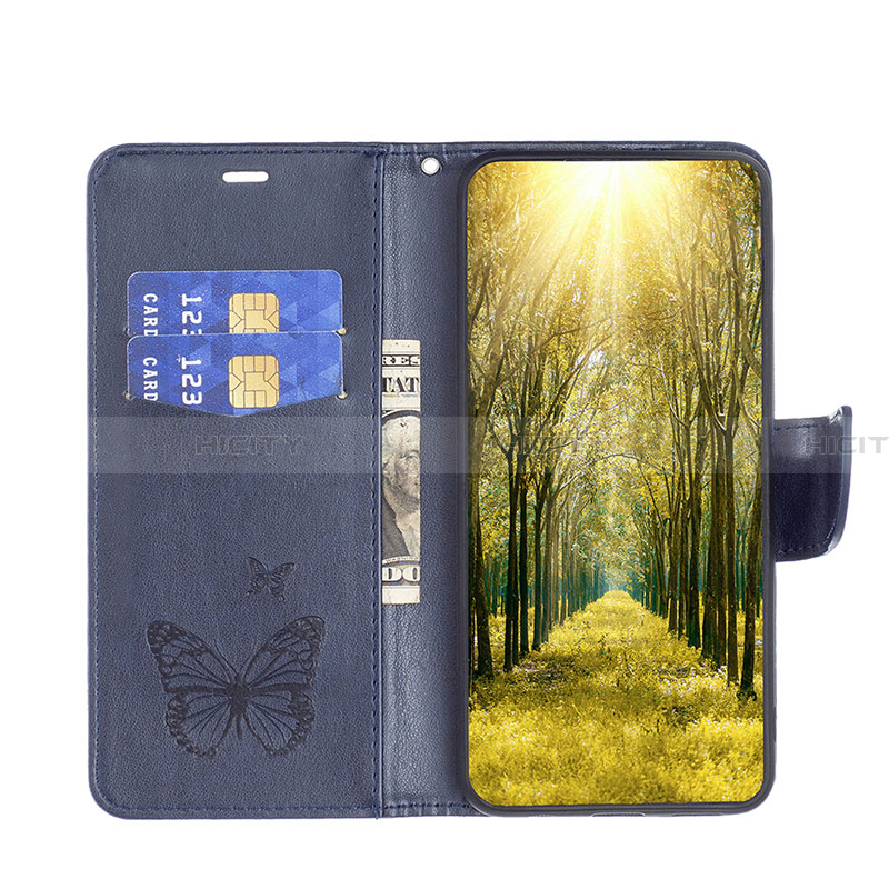 Handytasche Stand Schutzhülle Flip Leder Hülle Schmetterling B01F für Samsung Galaxy A05