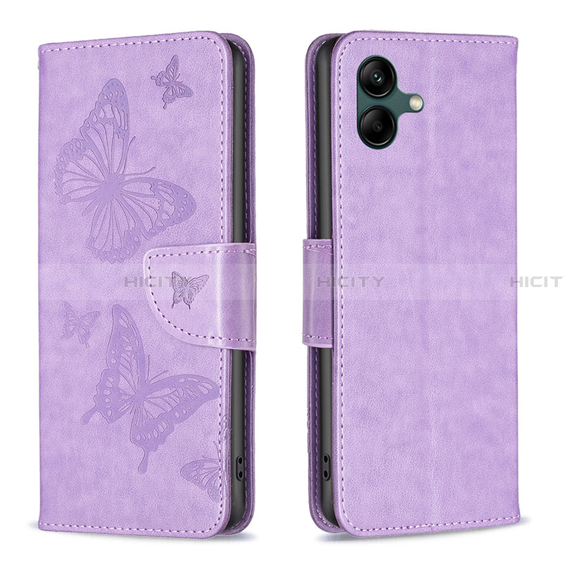 Handytasche Stand Schutzhülle Flip Leder Hülle Schmetterling B01F für Samsung Galaxy A05