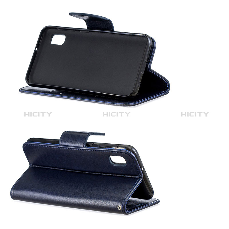 Handytasche Stand Schutzhülle Flip Leder Hülle Schmetterling B01F für Samsung Galaxy A10e groß