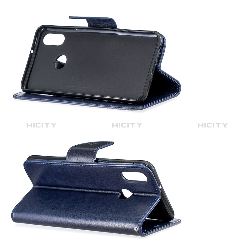 Handytasche Stand Schutzhülle Flip Leder Hülle Schmetterling B01F für Samsung Galaxy A10s groß