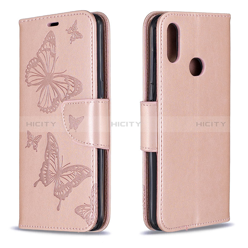 Handytasche Stand Schutzhülle Flip Leder Hülle Schmetterling B01F für Samsung Galaxy A10s