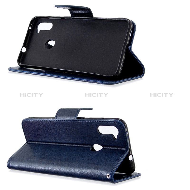 Handytasche Stand Schutzhülle Flip Leder Hülle Schmetterling B01F für Samsung Galaxy A11