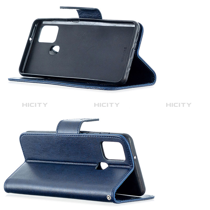 Handytasche Stand Schutzhülle Flip Leder Hülle Schmetterling B01F für Samsung Galaxy A21s