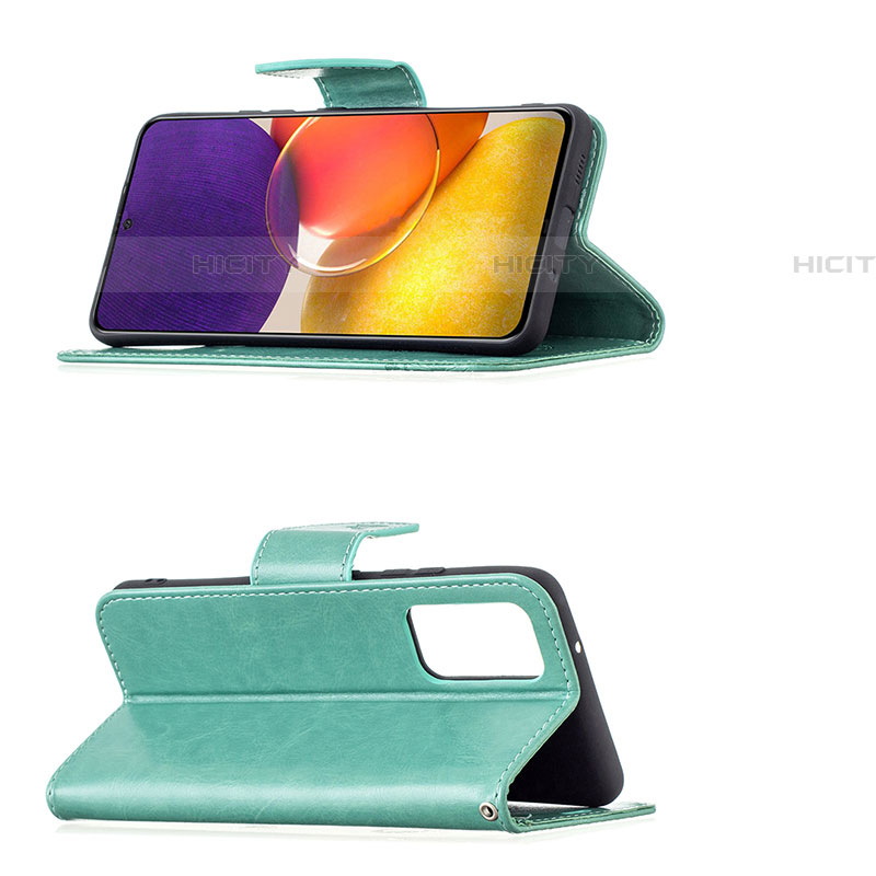 Handytasche Stand Schutzhülle Flip Leder Hülle Schmetterling B01F für Samsung Galaxy A24 4G