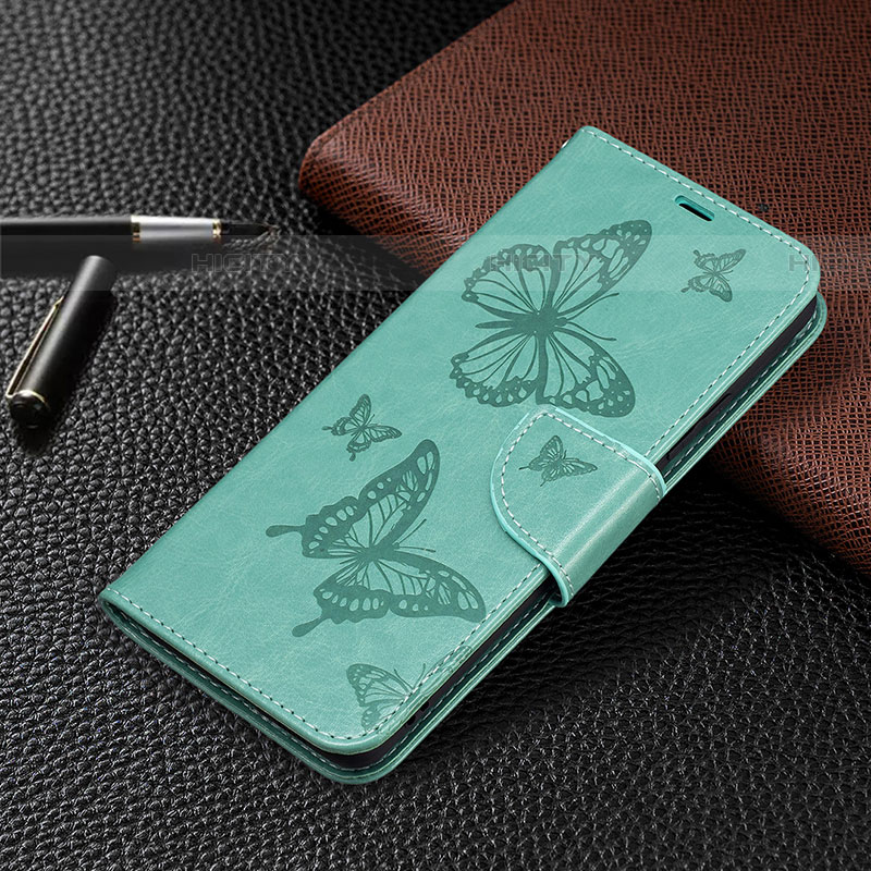 Handytasche Stand Schutzhülle Flip Leder Hülle Schmetterling B01F für Samsung Galaxy A24 4G