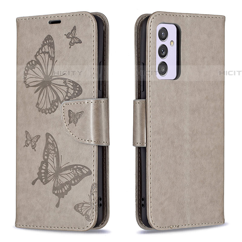 Handytasche Stand Schutzhülle Flip Leder Hülle Schmetterling B01F für Samsung Galaxy A24 4G