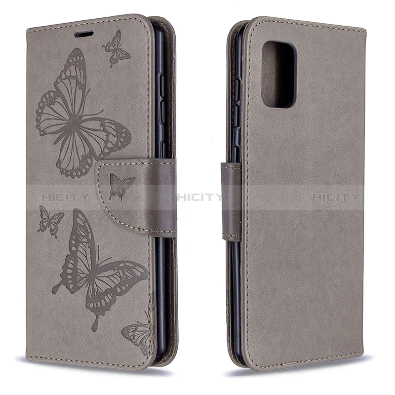 Handytasche Stand Schutzhülle Flip Leder Hülle Schmetterling B01F für Samsung Galaxy A31