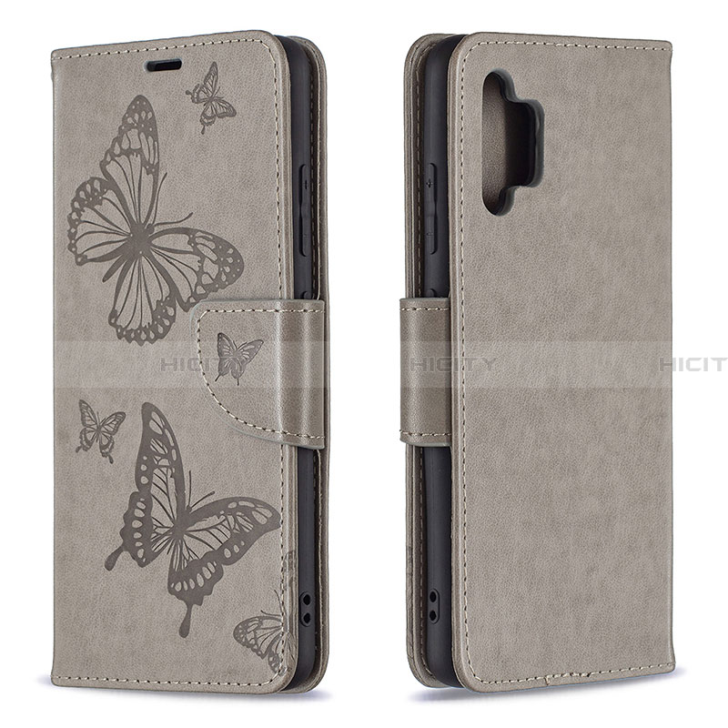 Handytasche Stand Schutzhülle Flip Leder Hülle Schmetterling B01F für Samsung Galaxy A32 4G groß