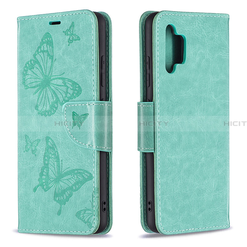 Handytasche Stand Schutzhülle Flip Leder Hülle Schmetterling B01F für Samsung Galaxy A32 4G groß