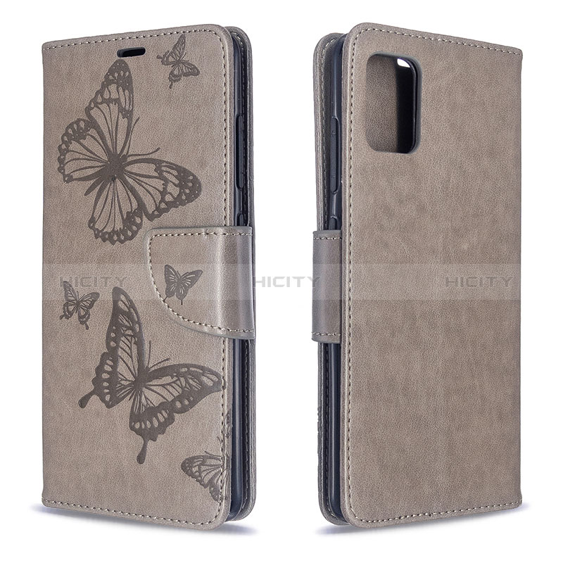 Handytasche Stand Schutzhülle Flip Leder Hülle Schmetterling B01F für Samsung Galaxy A51 5G