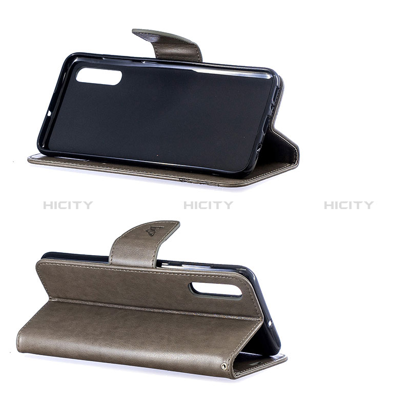 Handytasche Stand Schutzhülle Flip Leder Hülle Schmetterling B01F für Samsung Galaxy A70S