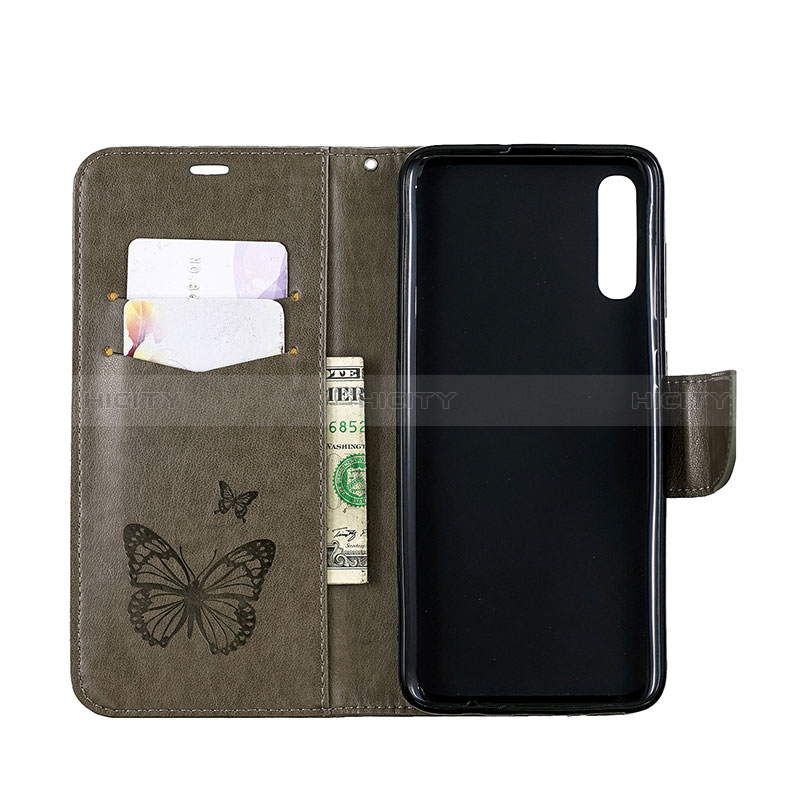 Handytasche Stand Schutzhülle Flip Leder Hülle Schmetterling B01F für Samsung Galaxy A70S