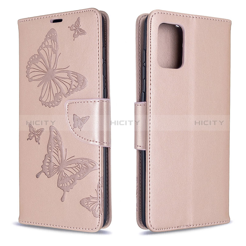 Handytasche Stand Schutzhülle Flip Leder Hülle Schmetterling B01F für Samsung Galaxy A71 4G A715