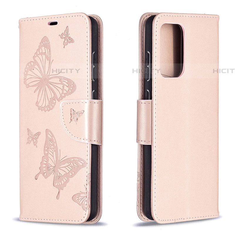 Handytasche Stand Schutzhülle Flip Leder Hülle Schmetterling B01F für Samsung Galaxy A72 4G