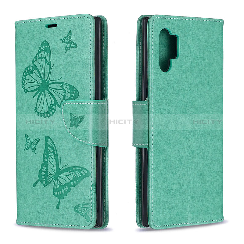 Handytasche Stand Schutzhülle Flip Leder Hülle Schmetterling B01F für Samsung Galaxy Note 10 Plus 5G