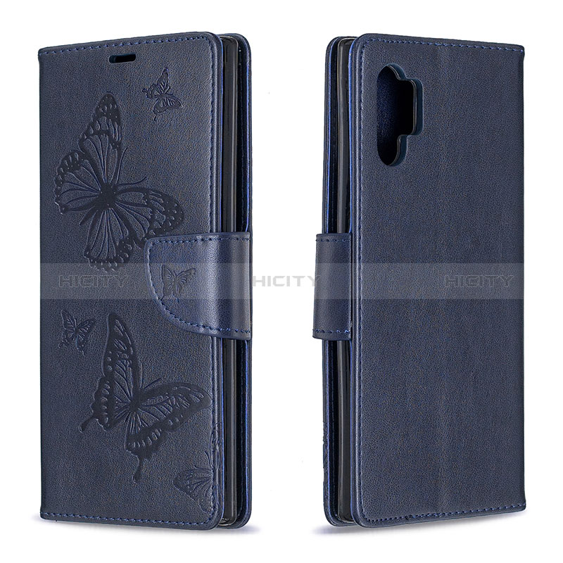 Handytasche Stand Schutzhülle Flip Leder Hülle Schmetterling B01F für Samsung Galaxy Note 10 Plus 5G