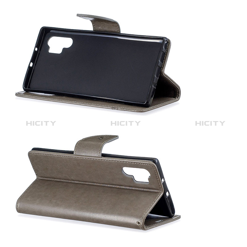 Handytasche Stand Schutzhülle Flip Leder Hülle Schmetterling B01F für Samsung Galaxy Note 10 Plus 5G