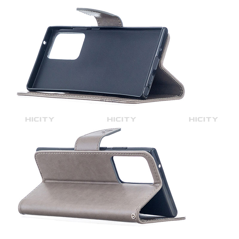 Handytasche Stand Schutzhülle Flip Leder Hülle Schmetterling B01F für Samsung Galaxy Note 20 Ultra 5G