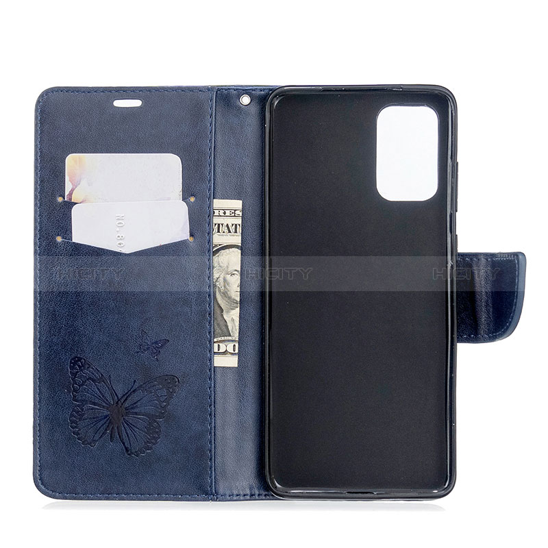 Handytasche Stand Schutzhülle Flip Leder Hülle Schmetterling B01F für Samsung Galaxy S20 5G