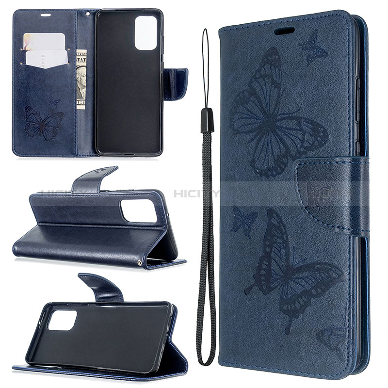 Handytasche Stand Schutzhülle Flip Leder Hülle Schmetterling B01F für Samsung Galaxy S20 5G