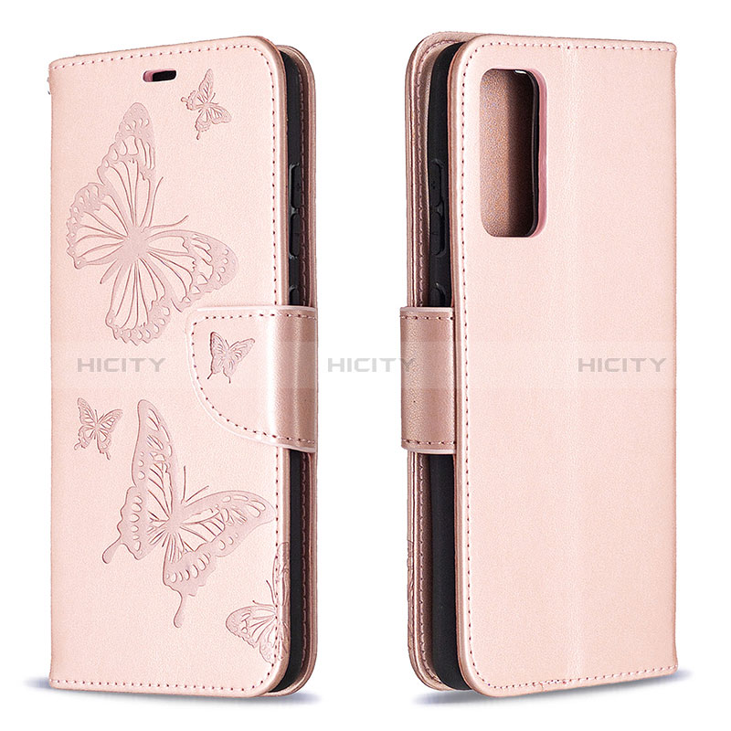 Handytasche Stand Schutzhülle Flip Leder Hülle Schmetterling B01F für Samsung Galaxy S20 FE 4G groß