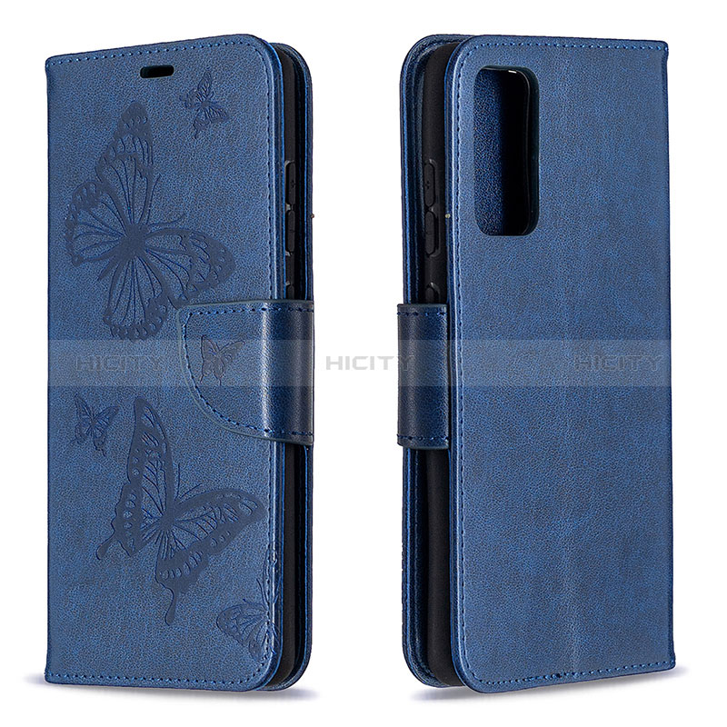 Handytasche Stand Schutzhülle Flip Leder Hülle Schmetterling B01F für Samsung Galaxy S20 FE 4G groß