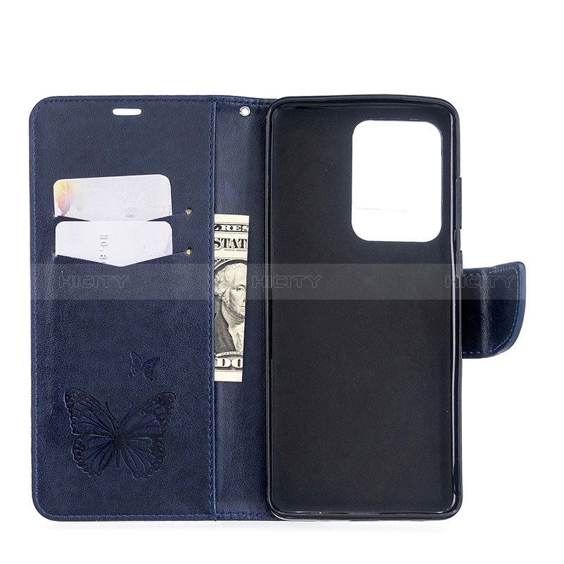 Handytasche Stand Schutzhülle Flip Leder Hülle Schmetterling B01F für Samsung Galaxy S20 Plus 5G