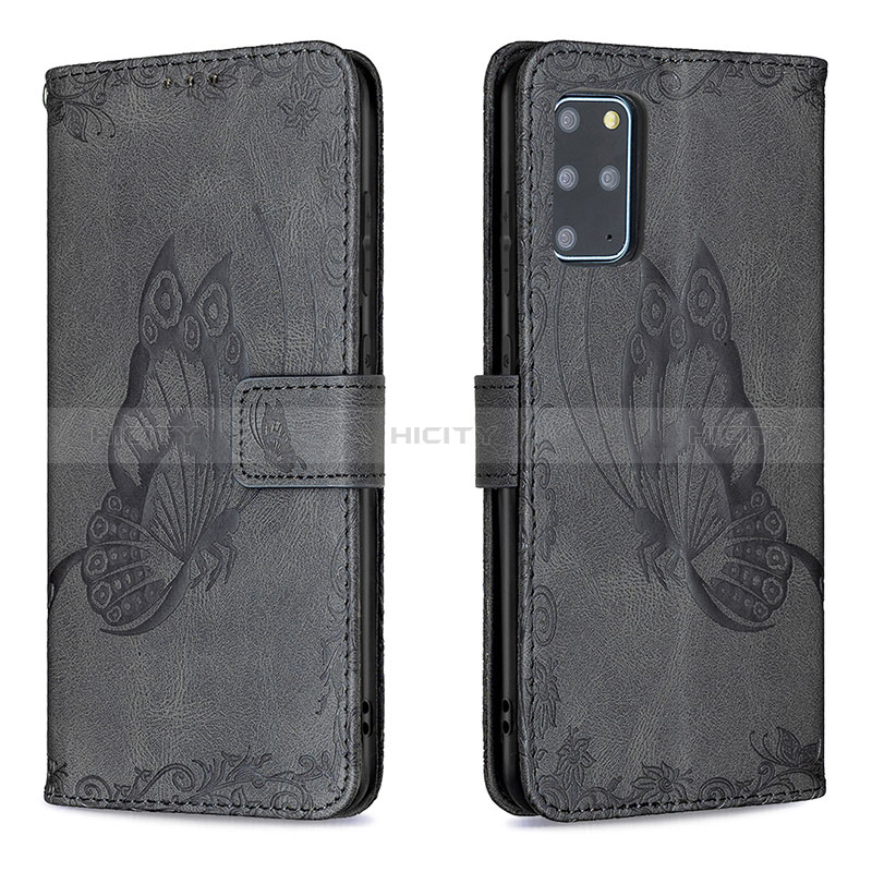 Handytasche Stand Schutzhülle Flip Leder Hülle Schmetterling B02F für Samsung Galaxy S20 Plus