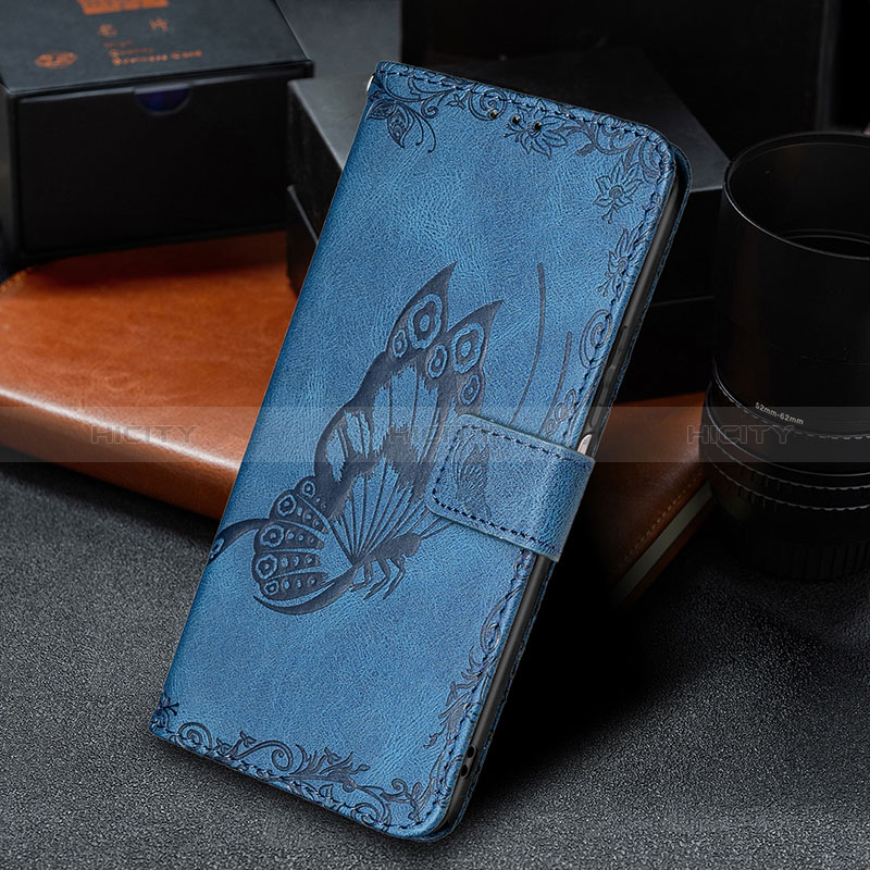Handytasche Stand Schutzhülle Flip Leder Hülle Schmetterling B02F für Xiaomi Mi 10T 5G groß