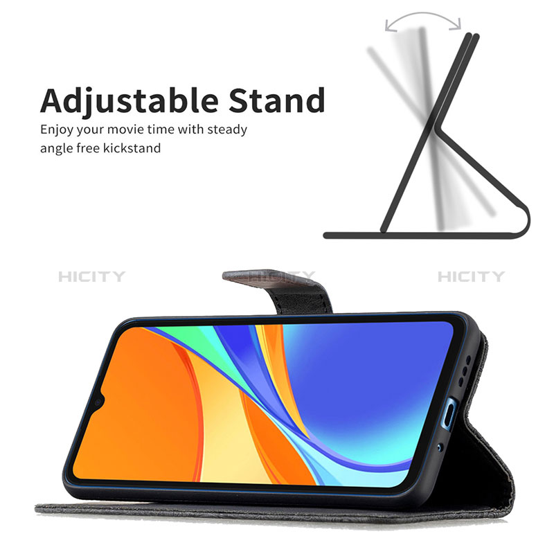 Handytasche Stand Schutzhülle Flip Leder Hülle Schmetterling B02F für Xiaomi POCO C3