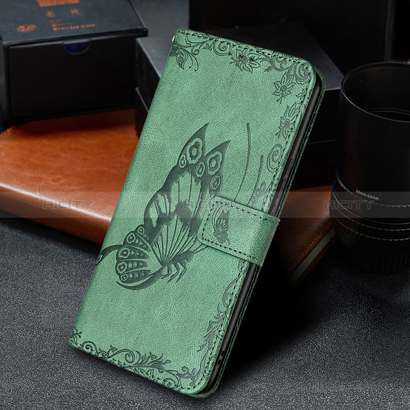 Handytasche Stand Schutzhülle Flip Leder Hülle Schmetterling B02F für Xiaomi Redmi 9A