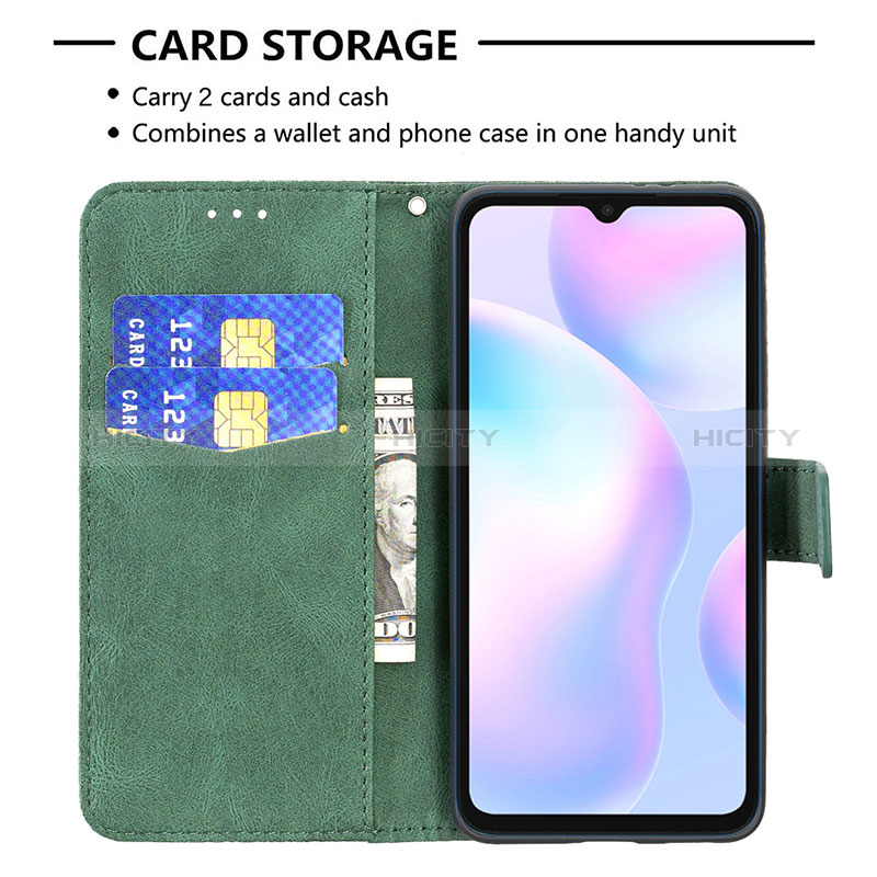 Handytasche Stand Schutzhülle Flip Leder Hülle Schmetterling B02F für Xiaomi Redmi 9i groß