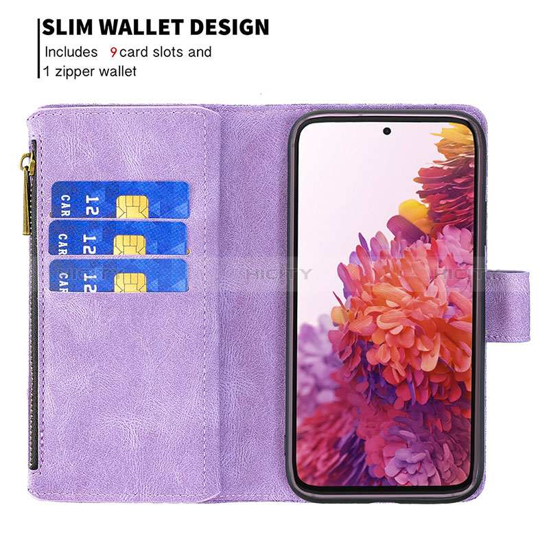 Handytasche Stand Schutzhülle Flip Leder Hülle Schmetterling B03F für Samsung Galaxy S20 Lite 5G